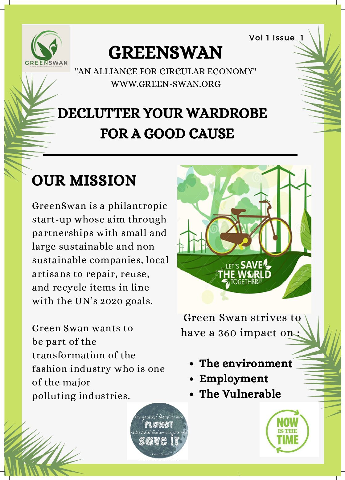 Green Swan Newsletter